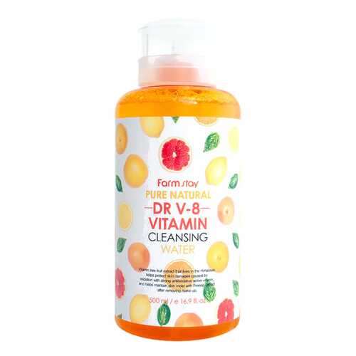 Средство для снятия макияжа FarmStay Pure Natural Cleansing Water Vitamin 500 мл в Магнит Косметик