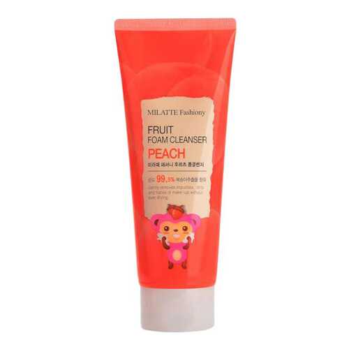 Средство для умывания MILATTE Fashiony Fruit Foam Cleanser Peach 150 мл в Магнит Косметик
