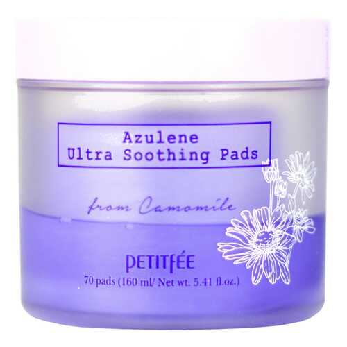 Успокаивающие диски Petitfee Azulene Ultra Soothing Pads 70 шт в Магнит Косметик