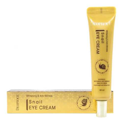 Крем для век Deoproce Whitening and Anti-Wrinkle Snail Eye Cream 40 мл в Магнит Косметик