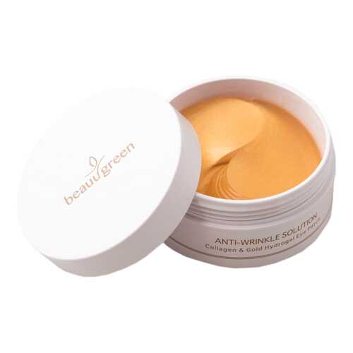 Патчи для глаз BeauuGreen Anti-Wrinkle Solution Hydrogel Collagen & Gold Premium 60 шт в Магнит Косметик