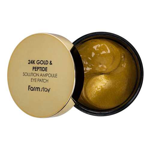 Патчи для глаз Farm Stay 24K Gold & Peptide Solution Ampoule Eye Patch 90 г в Магнит Косметик