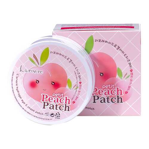Патчи для глаз L’arvore Hydrogel Eye & Cheek Petit Peach Patch 100 г в Магнит Косметик