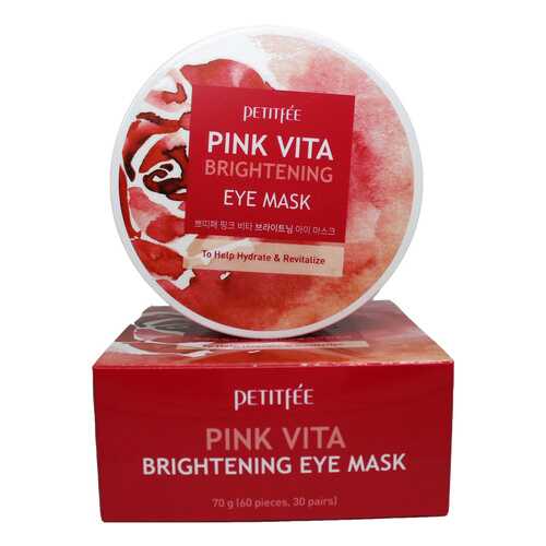 Патчи для глаз Petitfee Pink Vita Brightening Eye Mask 60 шт в Магнит Косметик