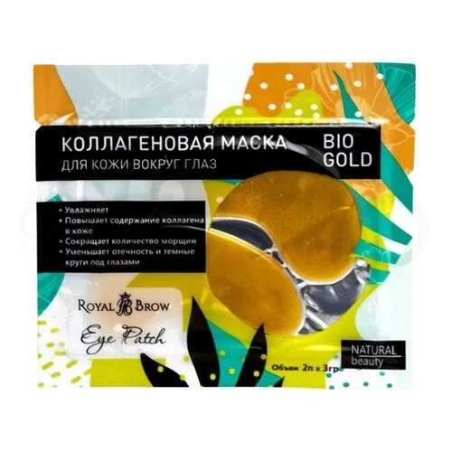 Royal Brow Маска для кожи вокруг глаз Bio Gold 2 шт в Магнит Косметик