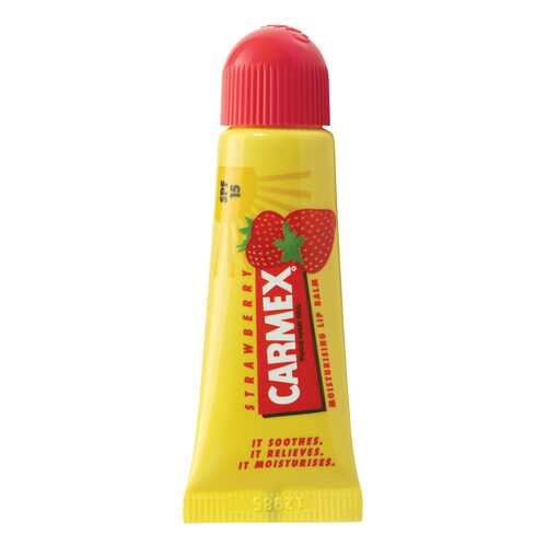 Бальзам для губ Carmex Moisturising Lip Balm SPF 15 Strawberry 10 г в Магнит Косметик