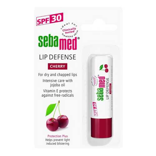 Гигиеническая помада Sebamed Sensitive Skin Lip Defense SPF 30 вишня 4,8 г в Магнит Косметик