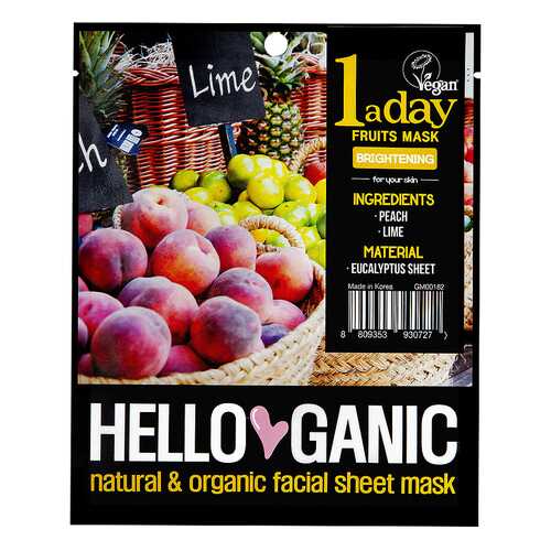 Фруктовая маска HelloGanic One a day 40 г в Магнит Косметик