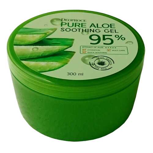 Гель для лица Deoproce Pure Aloe 95% Soothing Gel 300 мл в Магнит Косметик