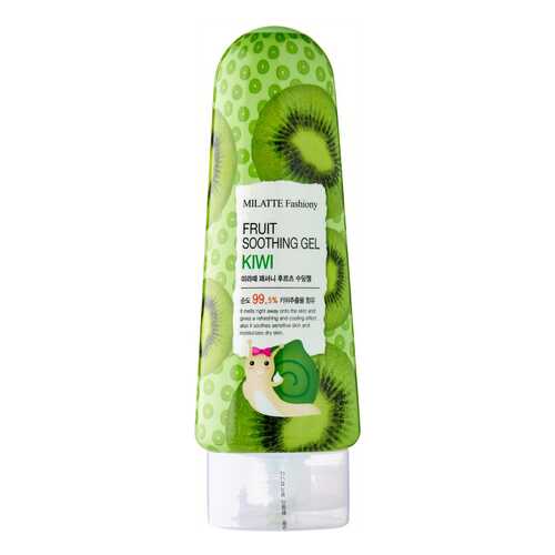 Гель для лица MILATTE Fashiony Fruit Soothing Gel Kiwi 200 мл в Магнит Косметик
