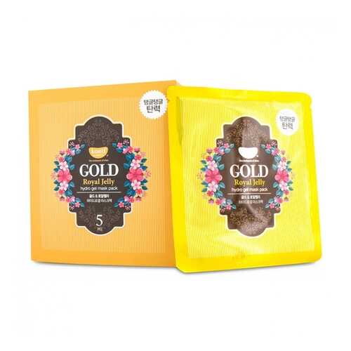 Гидрогелевая маска для лица KOELF ЗОЛОТО/МАТОЧНОЕ МОЛОЧКО Gold & Royal Jelly Mask, 5 шт в Магнит Косметик