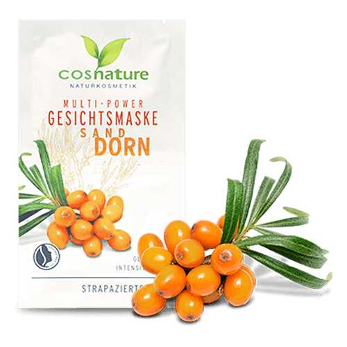 Интенсивная маска для лица Облепиха Cosnature, 8 мл (2 саше) в Магнит Косметик