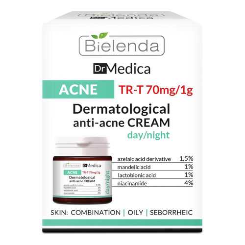 Крем для лица Bielenda Dr. Medica Acne, 50 мл в Магнит Косметик