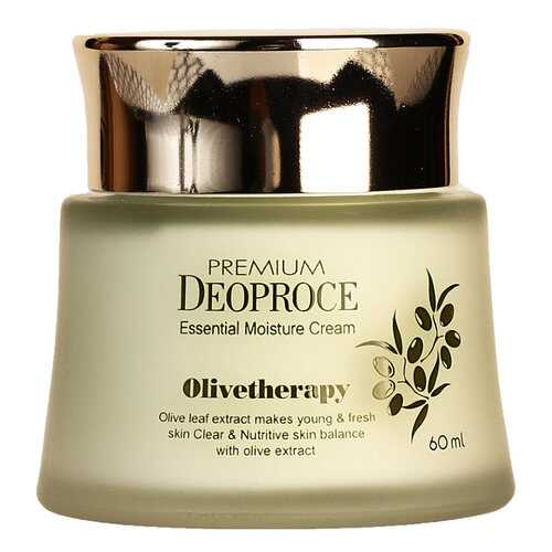 Крем для лица Deoproce OLIVE THERAPY ESSENTIAL MOISTURE CREAM 60 мл в Магнит Косметик