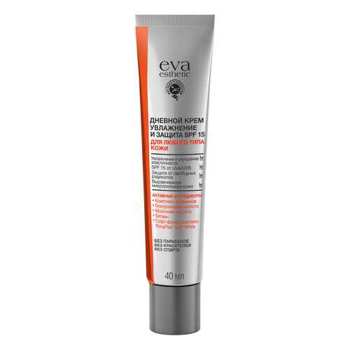Крем для лица Eva Esthetic Дневной крем увлажнение и защита SPF 15, 40 мл в Магнит Косметик