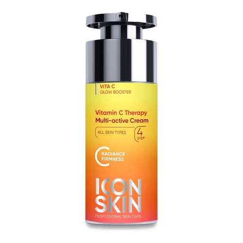 Крем для лица ICON SKIN с витамином С и пептидами омолаживающий, для сияния кожи 30 мл в Магнит Косметик