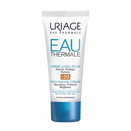 Крем для лица Uriage Eau Thermale Creme d'Eau Riche SPF20 40 мл в Магнит Косметик