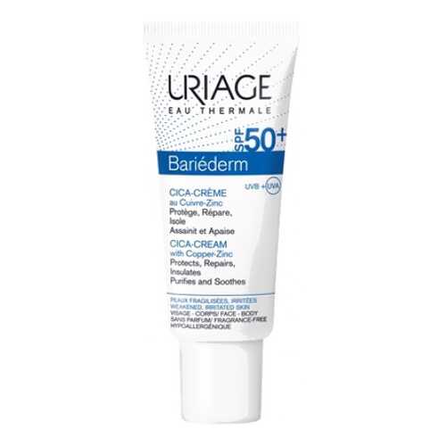 Крем для тела Uriage Bariederm Cica-Creme With Cooper-Zinc SPF 50+ 40 мл в Магнит Косметик