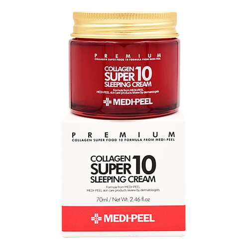 Крем-маска Medi-Peel ночная с коллагеном - Collagеn super 10 sleeping cream, 70мл в Магнит Косметик