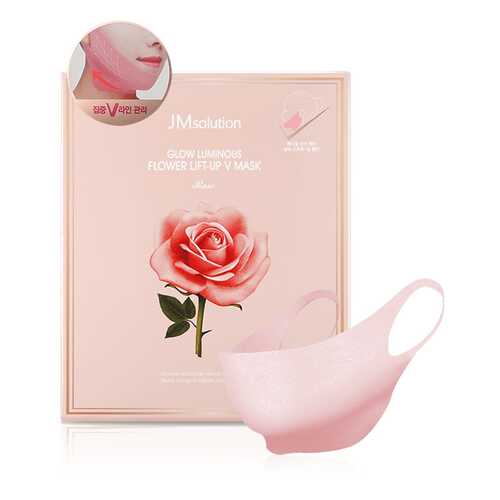 Лифтинг-маска для лица Jm Solution Glow Luminous Flower Lift-Up V Mask Rose в Магнит Косметик