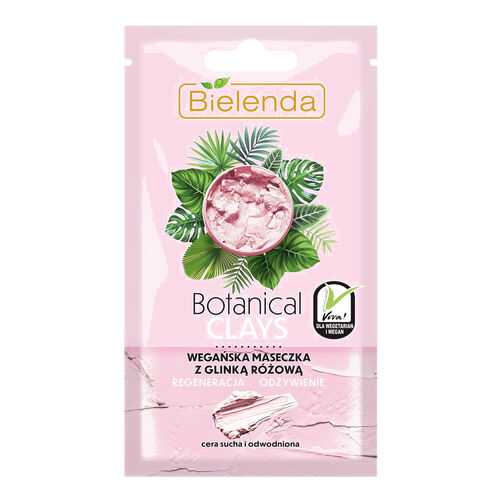 Маска для лица Bielenda, с розовой глиной Botanical Clays, 8 г в Магнит Косметик
