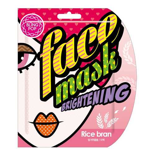 Маска для лица Bling pop Rice Bran Brightening Mask 25 мл в Магнит Косметик