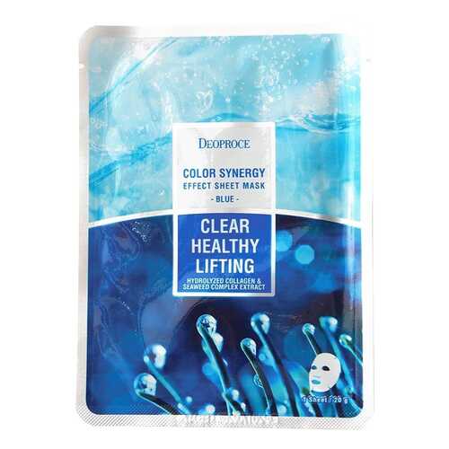 Маска для лица Deoproce Color Synergy Effect Sheet Mask Blue 20 г 1 шт в Магнит Косметик