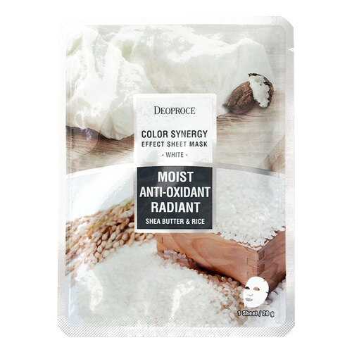 Маска для лица Deoproce Color Synergy Effect Sheet Mask White 20 г в Магнит Косметик