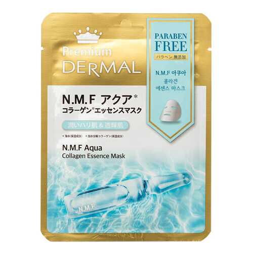 Маска для лица Dermal Premium N.M.F. Aqua Collagen Essence Mask 23 мл в Магнит Косметик