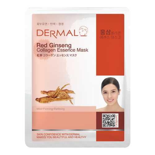 Маска для лица Dermal Red Ginseng Collagen Essence Mask 23 мл в Магнит Косметик