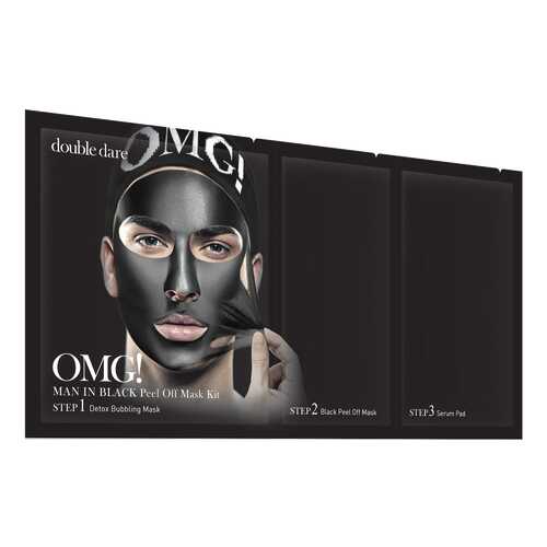 Маска для лица Double Dare OMG! Man In Black Peel Off Mask Kit 15 г в Магнит Косметик