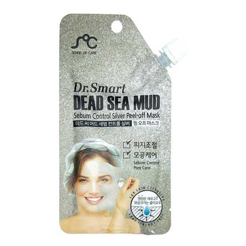 Маска для лица Dr. Smart Dead Sea Mud Sebum Control Silver Peel-Off Mask 25 мл в Магнит Косметик