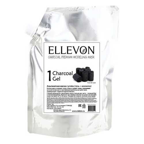 Маска для лица Ellevon Charcoal Gel + Collagen 1000 мл + 100 г в Магнит Косметик