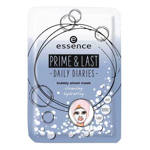 Маска для лица essence Prime & Last Daily Diaries Bubbly Sheet Mask в Магнит Косметик