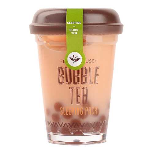 Маска для лица Etude House Bubble Tea Sleeping Pack Black Tea 100 мл в Магнит Косметик