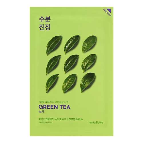 Маска для лица Holika Holika Pure essence Mask Sheet Green Tea 20 мл в Магнит Косметик