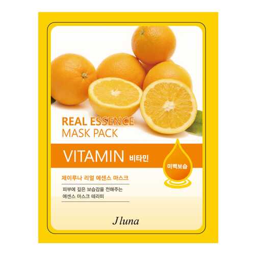 Маска для лица J Luna Real Essence Mask Pack Vitamin 25 мл в Магнит Косметик