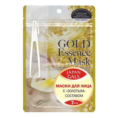 Маска для лица Japan Gals Gold essence Mask 7 шт в Магнит Косметик