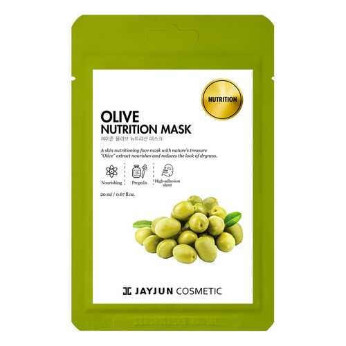Маска для лица JayJun Olive Nutrition Mask 20 мл в Магнит Косметик