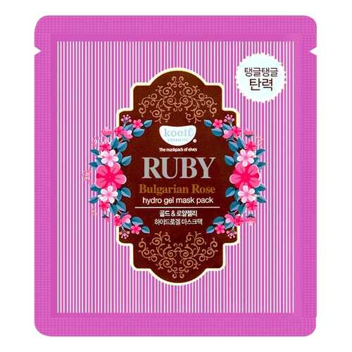 Маска для лица Koelf Ruby & Bulgarian Rose Hydrogel Mask Pack 30 г в Магнит Косметик