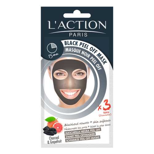 Маска для лица L'Action Black Peel Off 18 г в Магнит Косметик
