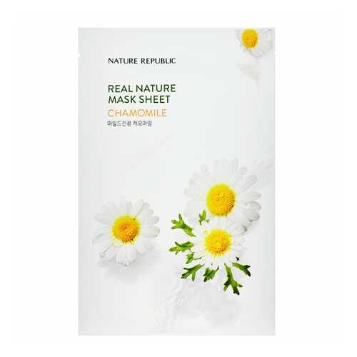 Маска для лица листовая REAL NATURE CHAMOMILE MASK SHEET 23мл в Магнит Косметик