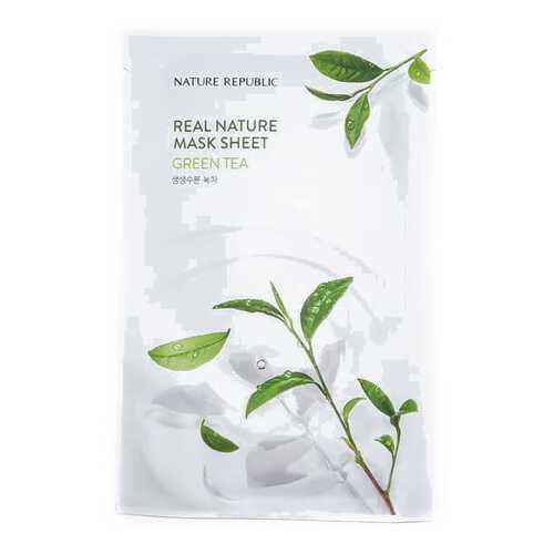 Маска для лица листовая REAL NATURE GREEN TEA MASK SHEET 20 мл в Магнит Косметик