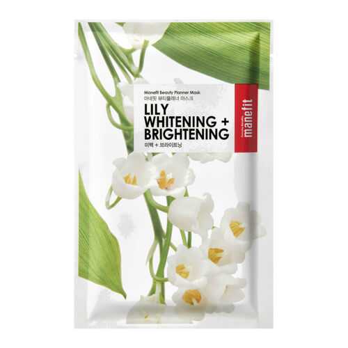 Маска для лица Manefit Beauty Planner Lily Whitening And Brightening Mask 20 мл в Магнит Косметик