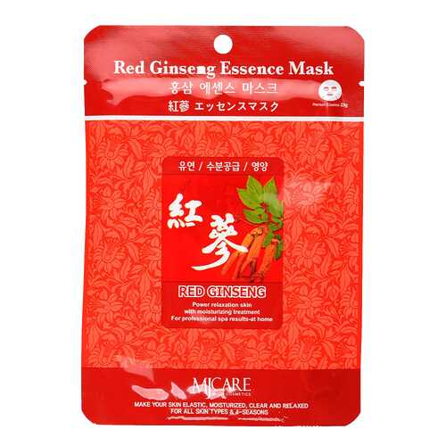 Маска для лица Mijin Red Ginseng Essence Mask 23 г в Магнит Косметик