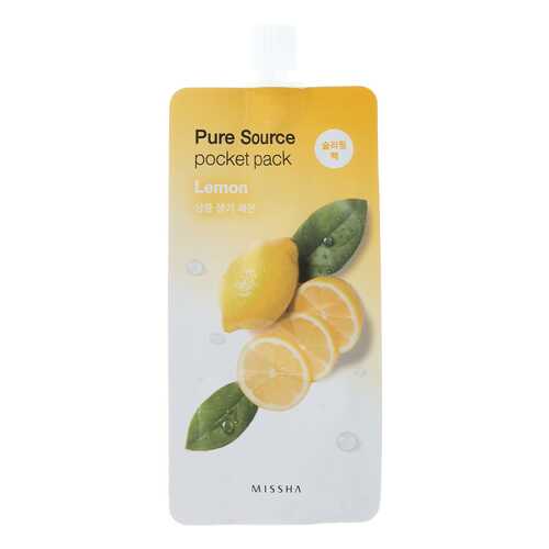 Маска для лица MISSHA Pure Source Pocket Pack - Lemon 10 мл в Магнит Косметик