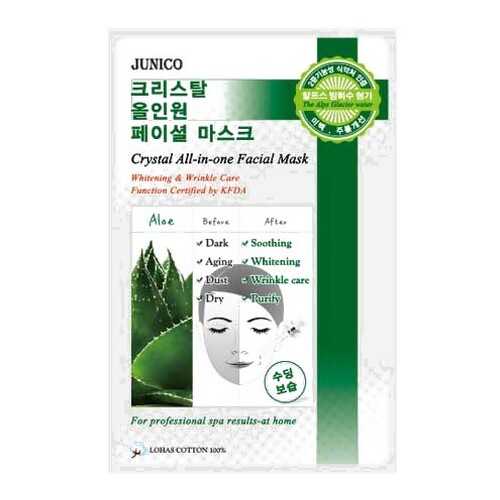 Маска для лица MJ CARE Junico Crystal All-in-one Facial Mask Aloe 25 г в Магнит Косметик