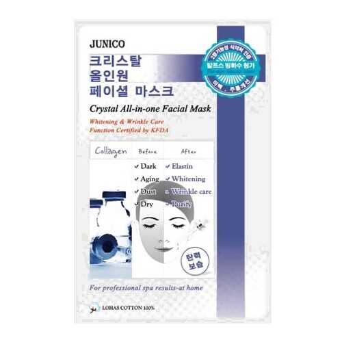 Маска для лица MJ CARE Junico Crystal All-in-one Facial Mask Collagen 25 г в Магнит Косметик