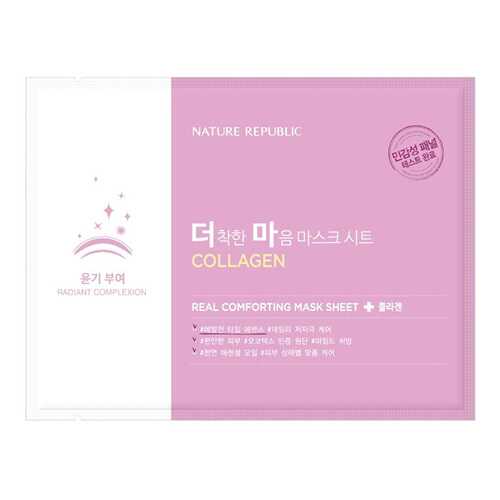 Маска для лица Nature Republic Real Comforting Mask Sheet Collagen 24 г в Магнит Косметик