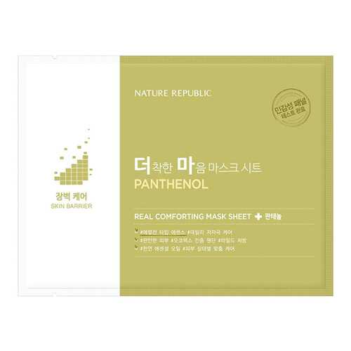 Маска для лица Nature Republic Real Comforting Mask Sheet Panthenol 24 г в Магнит Косметик